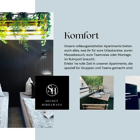 Sh-Team Apartments For Work & Travel With Free Parking Duisburg Room photo