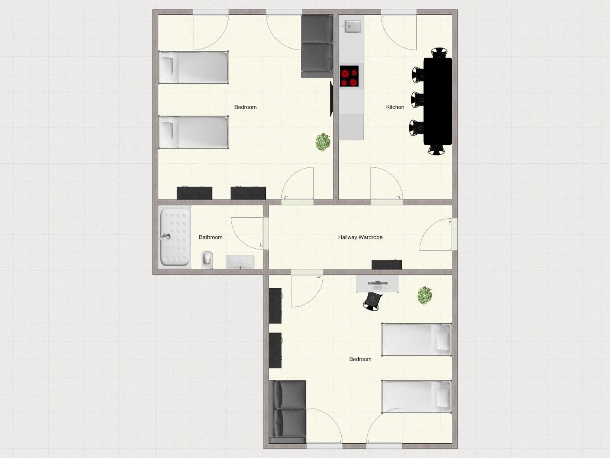 Apartment Sh-team For Work & Travel With Free Parking *